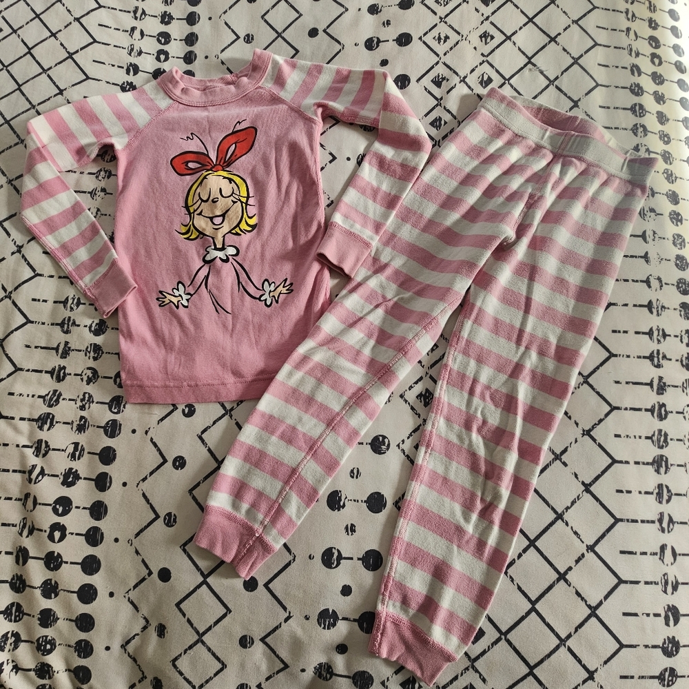 Hanna Andersson The Grinch Long John Pajama Set, Size 110/5